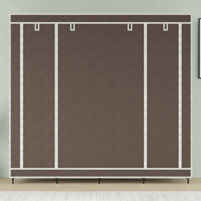 Шафа для одягу тканинна 4 секції 170х45х170см Storage Rack 28170 Коричнева