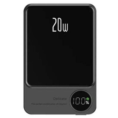 Power Bank з підтримкою бездротової зарядки MagSafe 10000мАч Q9 Чорний