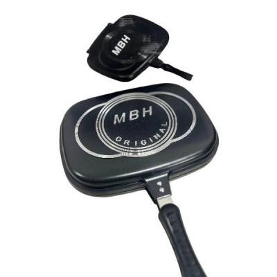 Сковорода гриль подвійна Double Grill PAN MBH Original Чорна