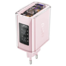 Зарядний пристрій ACEFAST A45 Sparkling series PD65W GaN (2*USB-C+USB-A) Charger Cherry blossom