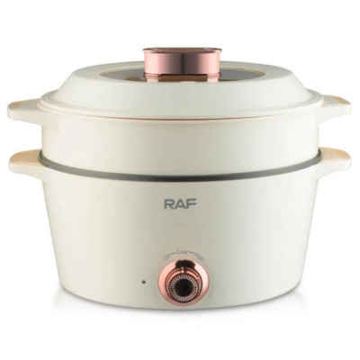 Каструля електрична 7л+5л 1300Вт RAF R5403 Біла