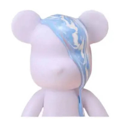 Набір для творчості Флюїдний Ведмедик 33см Арт терапія DIY Creative Fluid Bear Блакитний з білим