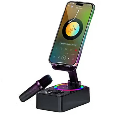 Підставка для телефону з мікрофоном караоке Microphone speaker set K18
