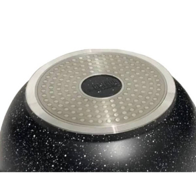 Котел із мармуровим покриттям з кришкою Benson 4,6л BN-365 Чорний