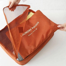 Органайзер дорожнього комплекту 6шт Travel Organiser Kit Помаранчевий
