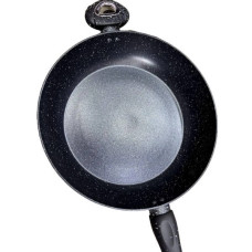 Сковорода з мармуровим покриттям антипригарним 32см Top Kitchen TK00096 Чорна