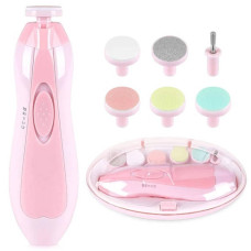 Дитячий триммер полірувальник для нігтів електричний NAIL TRIMMER XL-667 Рожевий