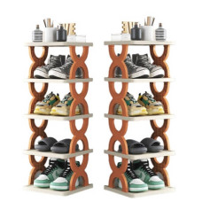 Полиця для взуття та речей на 5 ярусів Shoe rack Помаранчева