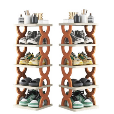 Полиця для взуття та речей на 5 ярусів Shoe rack Помаранчева