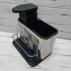 Підставка для кухонного начиння з мильницею 3в1 Kitchen spoon holder