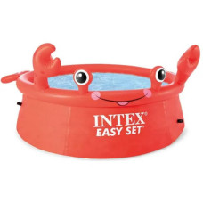 Басейн надувний Краб 183х56см 880л Intex 26100 NP Easy Set Червоний