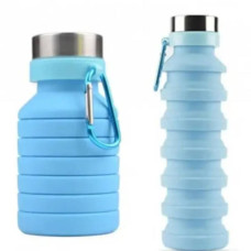 Складана силіконова пляшка Collapsible Блакитна