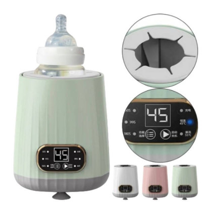 Підігрівник для пляшечок потативний з таймером Portable Shaking Machine Зелений