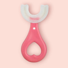 Зубна щітка дитяча U-подібна м'яка Toothbrush Рожева