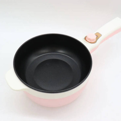 Каструля електрична 1,5л 20см 600Вт 220V Electric Cooking Pot Рожева