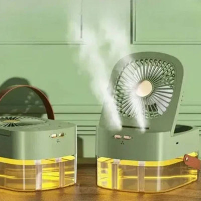 Вентилятор маленький настільний USB Small fan Зелений