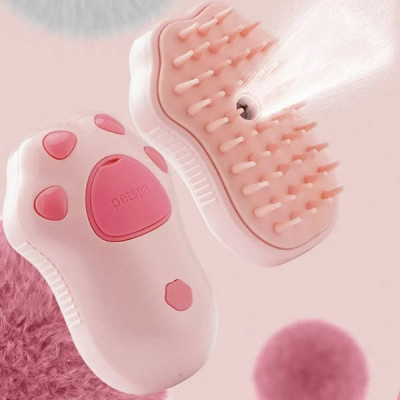 Щітка парова для вовни тварин Pet Spa Рожева