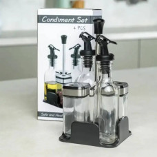 Набір з пляшок для олії та баночок для спецій Seasoning Bottle T221-3