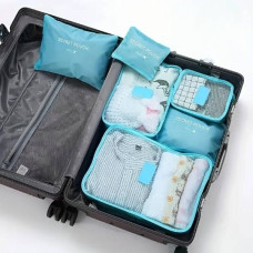 Організатор дорожнього комплекту 6шт Travel Organiser Kit Блакитний
