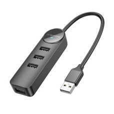 Адаптер Borofone DH5 Erudite 4-1 0,2м (Type-C to USB2.0*4)