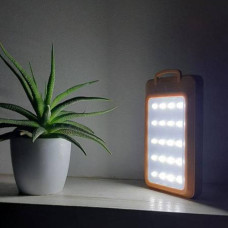 Power bank 20000mAh із сонячною панеллю та компасом Коричневий