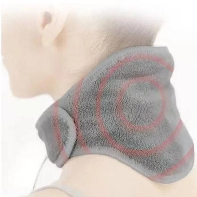 Бандаж на шию з підігрівом Calm Heat Massaging Neck Wrap Сірий