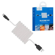 Кабель силіконовий зарядний Hoco X21 Silicone Type-C Білий