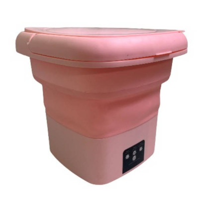Складна пральна машина Multi-Function Folding Washing Machine Small Рожева