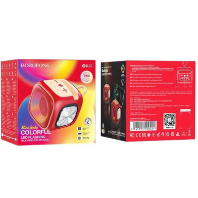 Портативна колонка BOROFONE BR29 Interest sports BT speaker Червона