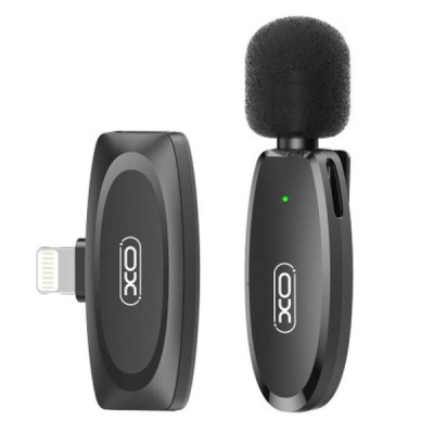 Мікрофон петличний XO MKFO8A Type-C wireless Collarclip Чорний