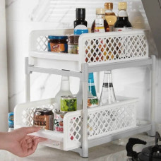 Органайзер під раковину Portable 2 Tier Basket Drawers Білий