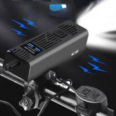 Велофара з сигналом MT-007-T6, 450Lum, 18650 (2200mAh) кнопка виносна Чорна