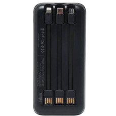 Power bank на два виходи з дисплеєм 10000 mAh INKAX PBQ-08 Чорний