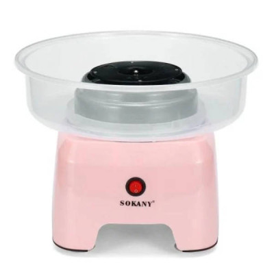 Апарат для приготування солодкої вати Sokany SK-520-BS Рожевий