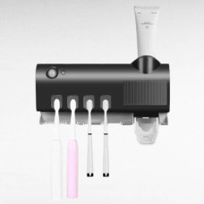 Диспенсер для зубної пасти та щіток автоматичний Toothbrush sterilizer Чорний