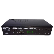 Тюнер із підтримкою wi-fi адаптера металевий корпус з екраном DVB-T2 OMEGA IOTO