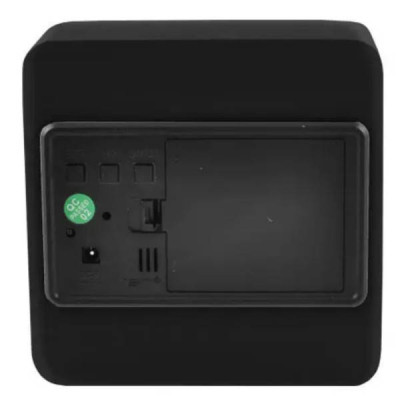Годинник мережевий біле підсвічування (корпус чорний) від USB VST-872-6