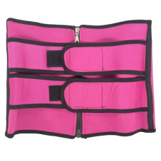 Стягуючий пояс для схуднення Waist training corset Рожево-чорний L