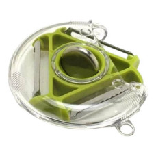 Універсальна овочерізка тристороння для нарізки соломкою Rotary multifunctional peeler Зелена