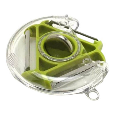 Універсальна овочерізка тристороння для нарізки соломкою Rotary multifunctional peeler Зелена