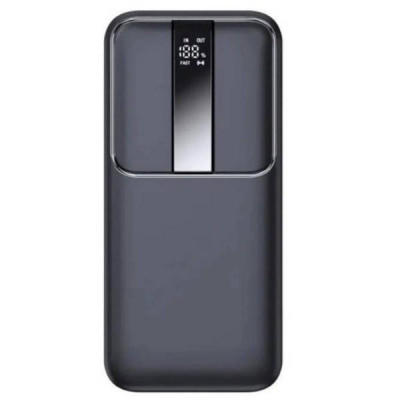 Power bank на два виходи з дисплеєм із швидкою зарядкою 20000 mAh INKAX PBQ-07 Чорний