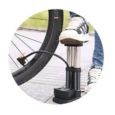 Насос портативний ножний Air pump Чорний