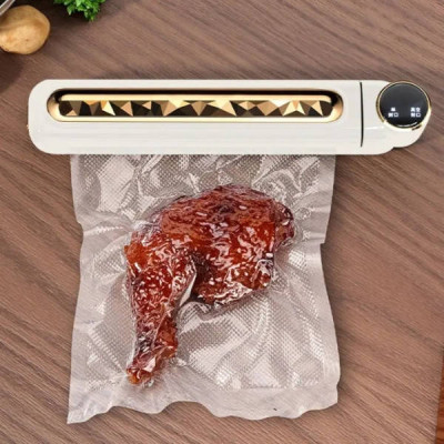 Вакуумний пакувальник з дисплеєм Vacuum machine Capper Білий