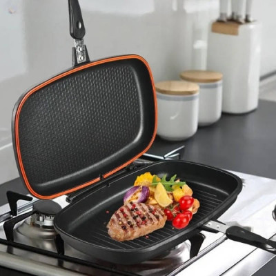 Гриль сковорода 32 см Double grill PAN GRANDBERG