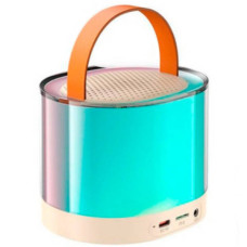 Портативна колонка із мікрофоном XO F47 Aurora Atmosphere Light Bluetooth Audio Бежева