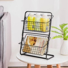 Універсальний кухонний металевий органайзер Storage Rack Чорний