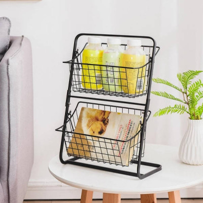 Універсальний кухонний металевий органайзер Storage Rack Чорний