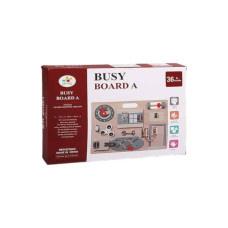 Логічна гра-бізіборд дерев'яна Busy Board C 61701 Синя