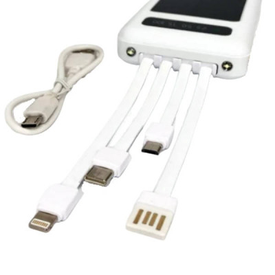 Мобільна зарядка UKC 20000mAh SOLAR Z 102B Білий