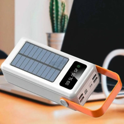 Power Bank із сонячною панеллю та проводами 180000 YM-641 CX Білий